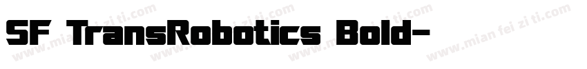 SF TransRobotics Bold字体转换